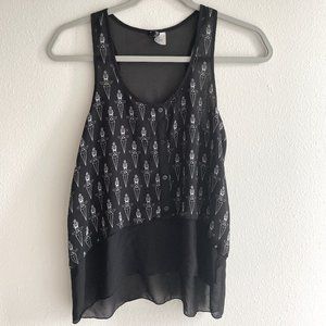 DIVIDED by H&M Black Tank Top